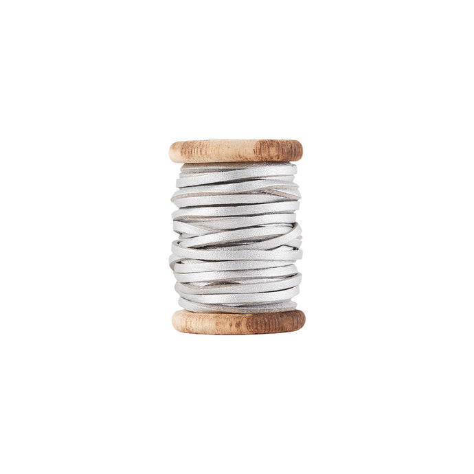 Silver Leather String