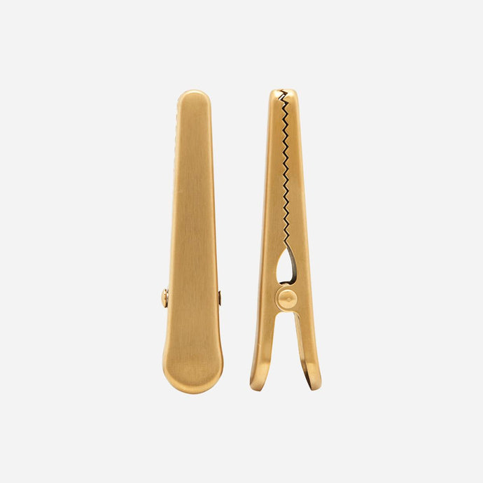 Set of Two Gold Clips