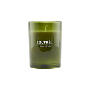 Green Herbal Scented Candle