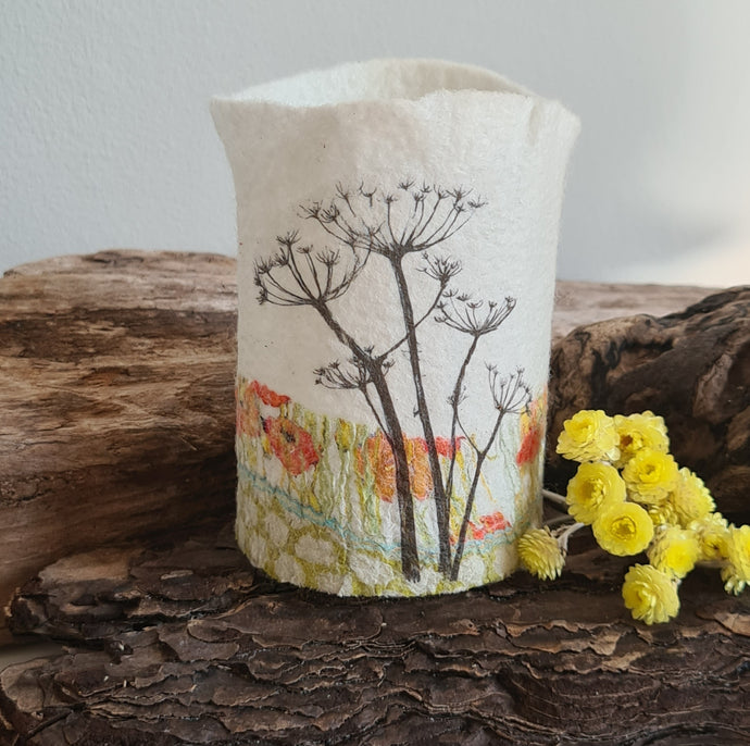 Felt Tealight Holder- Hogweed