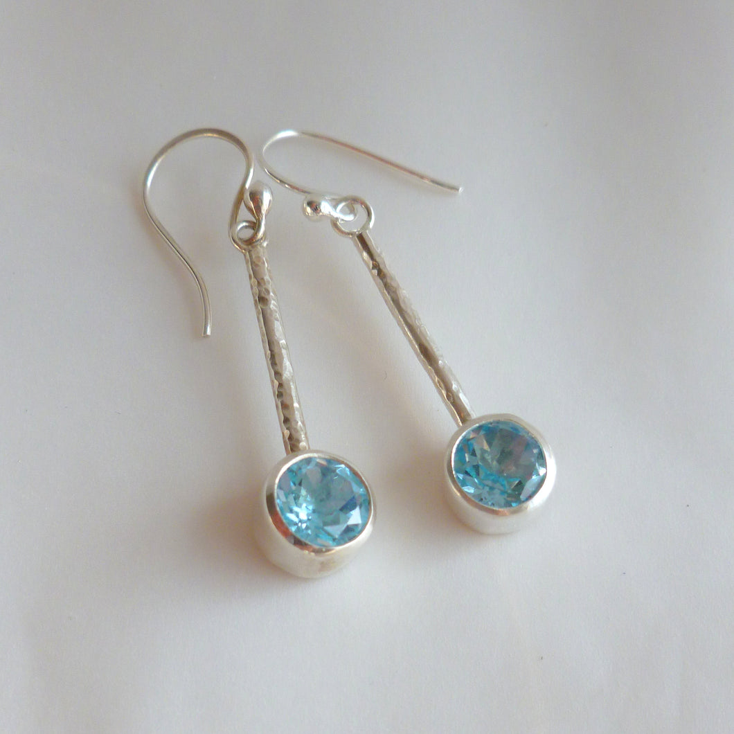 Blue Topaz Replacement Earring