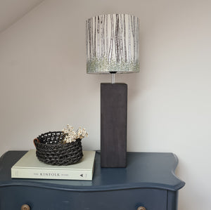 Cube Lamp with Birch Tree Shade