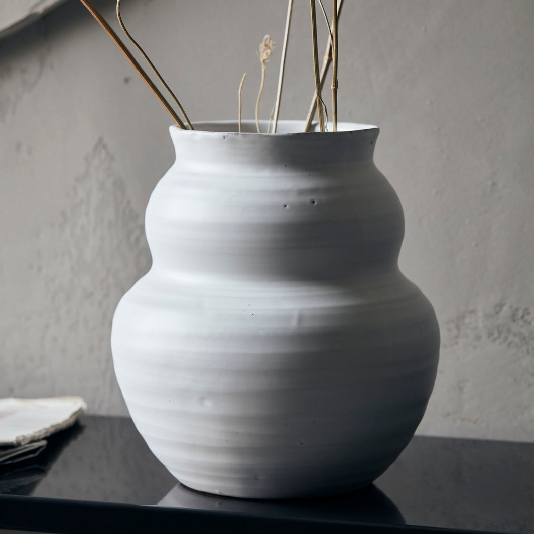 White Glazed Vase