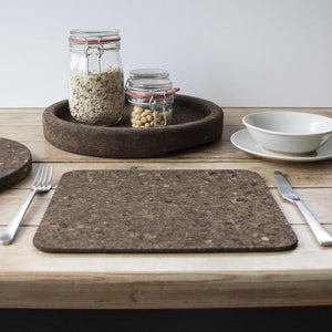 Smoked Cork Placemat- Set of Four